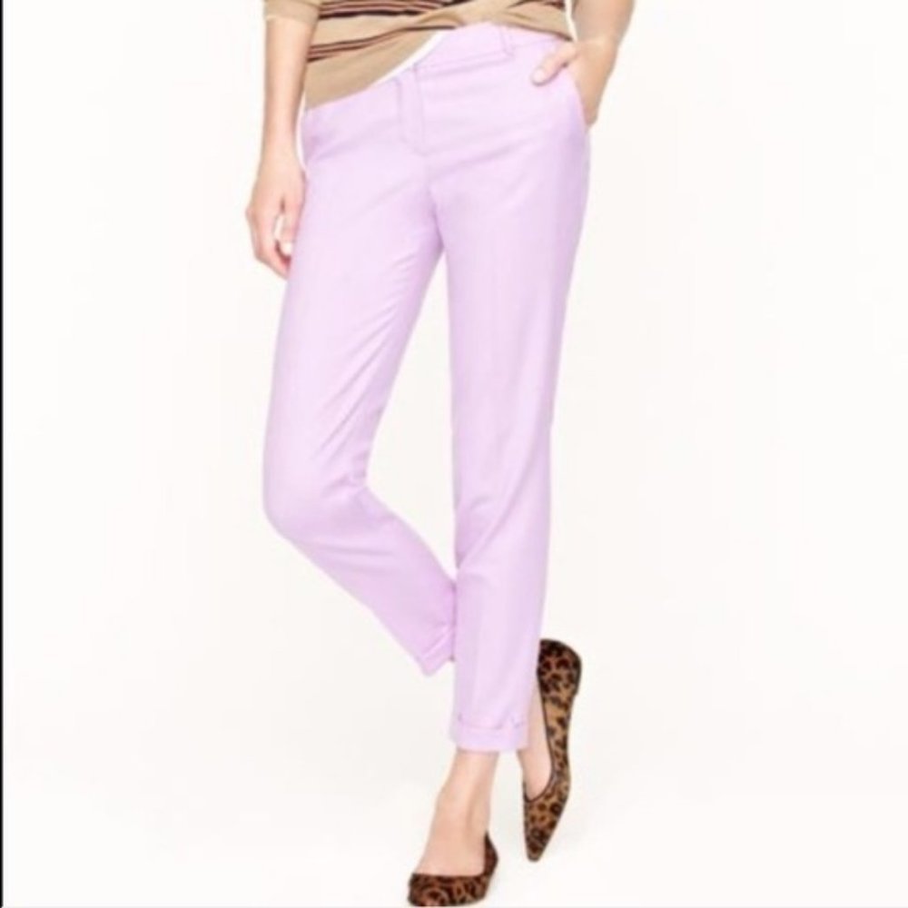 J Crew Lavender City Fit Skimmer Pant